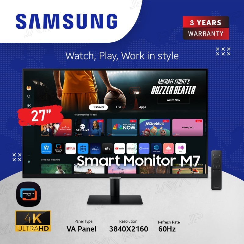 Jual Monitor Samsung Smart TV LED M7 S32DM700 - UHD 4K 32