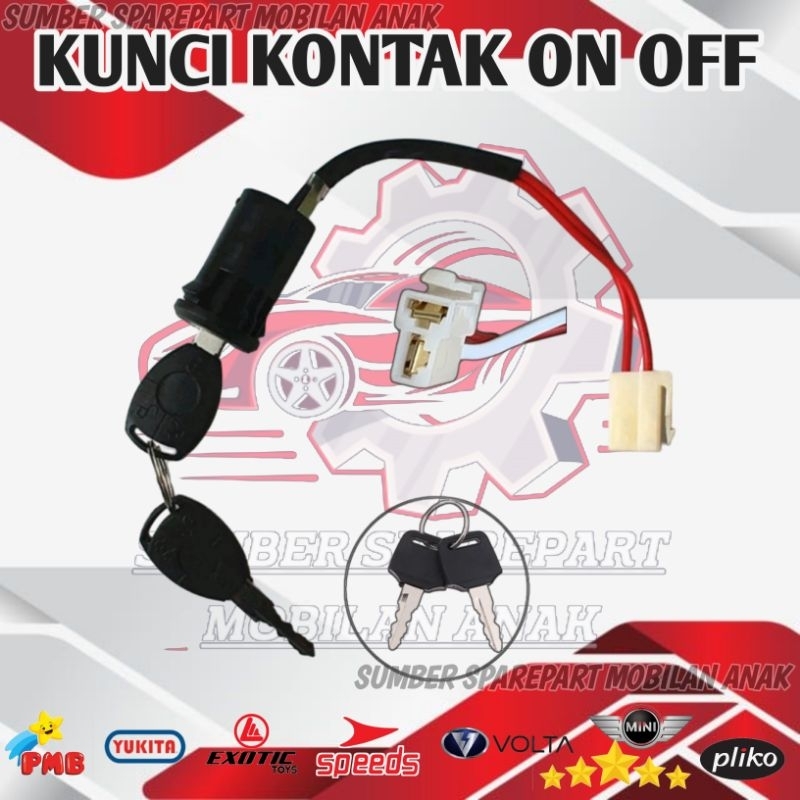 Jual KONTAK KUNCI ON OFF POWER KEY SWITCH MOBIL AKI ANAK PLIKO YUKITA ...