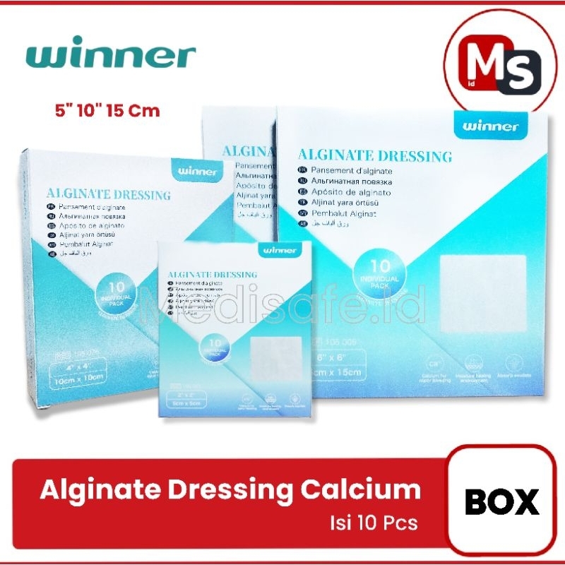 Jual Winner Alginate Dressing Calcium Isi 10 Pcs / Box | Shopee Indonesia
