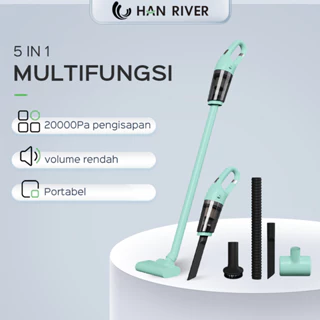 HAN RIVER Vacum Cleaner 20000Pa rumah dan mobil 5 in 1 Vacuum Cleaner  Pembatalan Kebisingan Bass