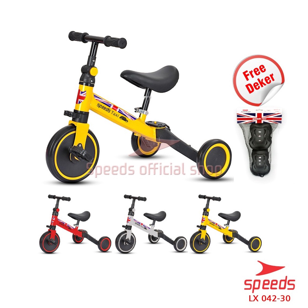 Jual KODE E33U SPEEDS Sepeda Anak Roda 3 Sepeda Mini 2IN1 Taxi Balance ...