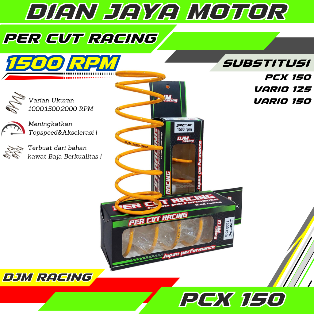 Jual Per Cvt Racing 1500 RPM Honda PCX 150 Vario 150 ADV 150 Vario 125 ...