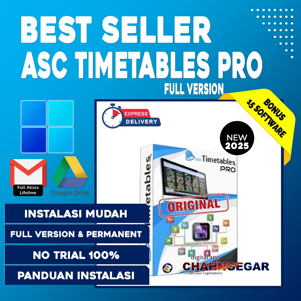 Jual asc timetables 2025 2024 original key software untuk membuat
