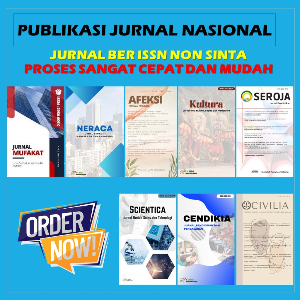 Jual JURNAL NASIONAL ISSN FAST TRACK - LANGSUNG PUBLISH | Shopee Indonesia