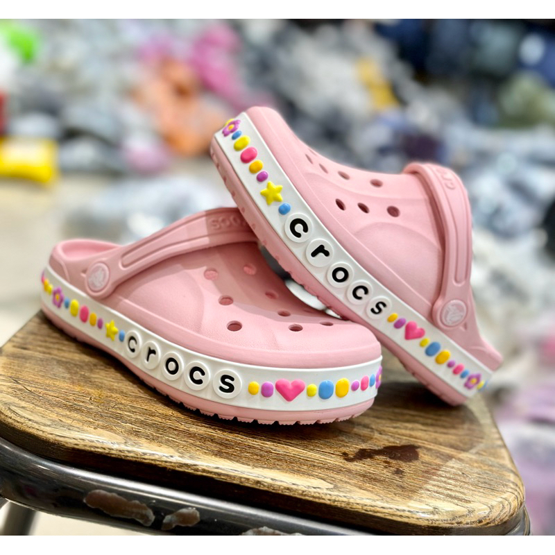 Crocs Bayaband Pastel Rainbow Crocs CROCS CHARMBAND CLOG KIDS ORI