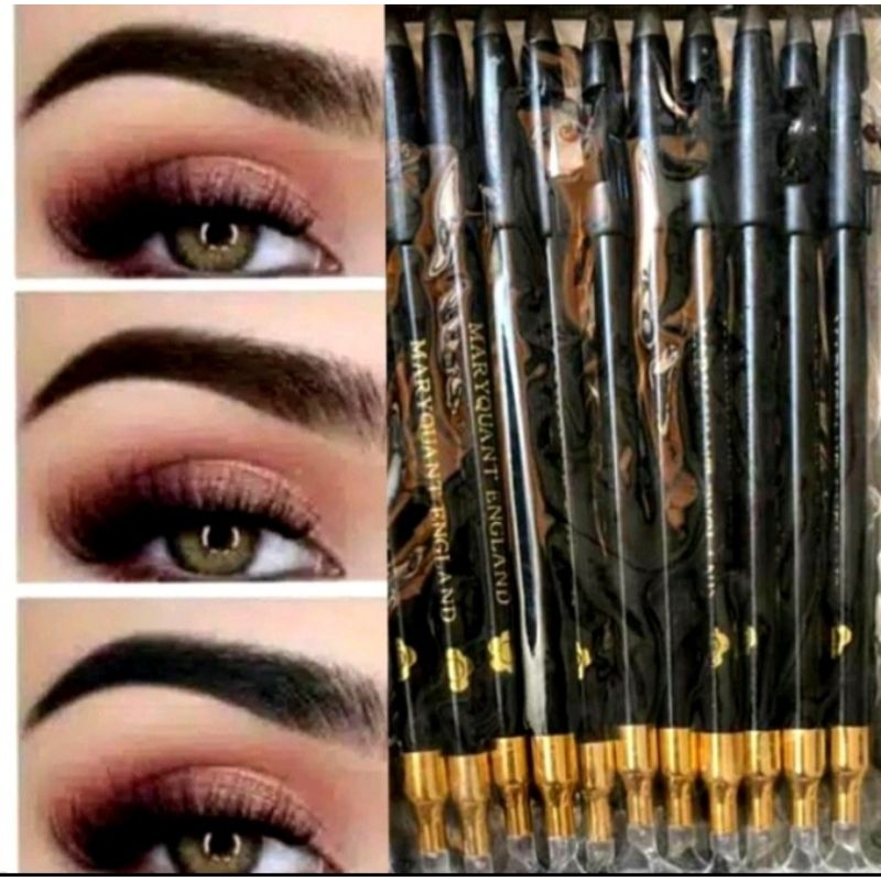 Jual PENSIL ALIS PLUS EYELINER PENCIL 1PAK ISI 12PCS (HITAM & COKLAT ...