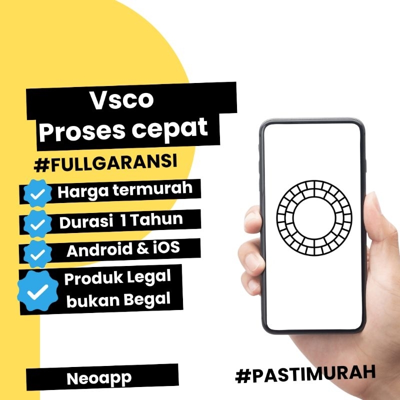 Jual VSCO Fullpack Premium 1 Tahun Bukan MOD , Legal