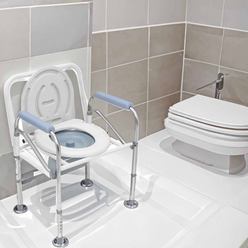 Jual Kursi Toilet FS810 ONEMED Commode Chair / Kursi BAB Alat Bantu BAB ...