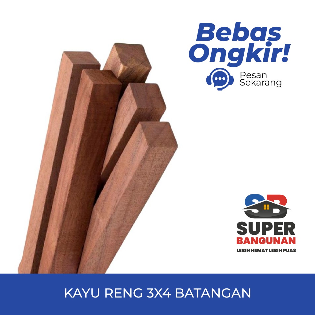 Jual JUAL KAYU RENG 3X4 BATANGAN TERBAIK | Shopee Indonesia