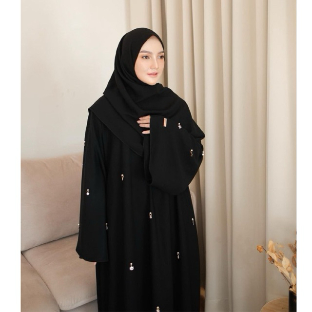 Jual Abaya Sumayya Jetblack Arabian 