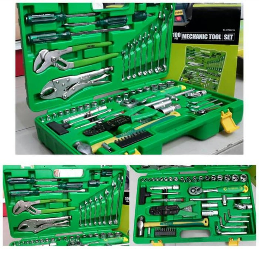 Jual Tekiro Tool Kit Set 100 Pcs/Kunci Shock Set/Ring Pas Set/ObengTang ...