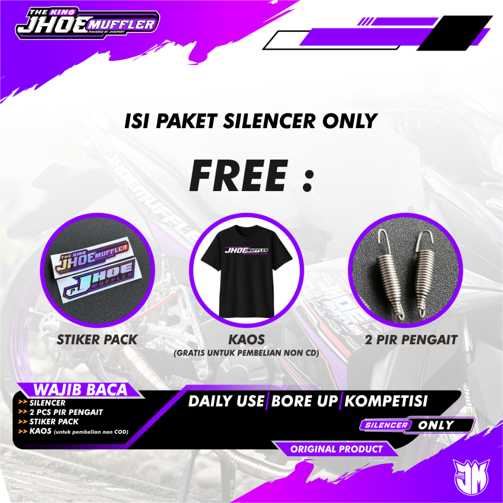 Jual Silincer Knalpot racing inlet 50 Type Short SIPUT By Jhoe Muffler ...