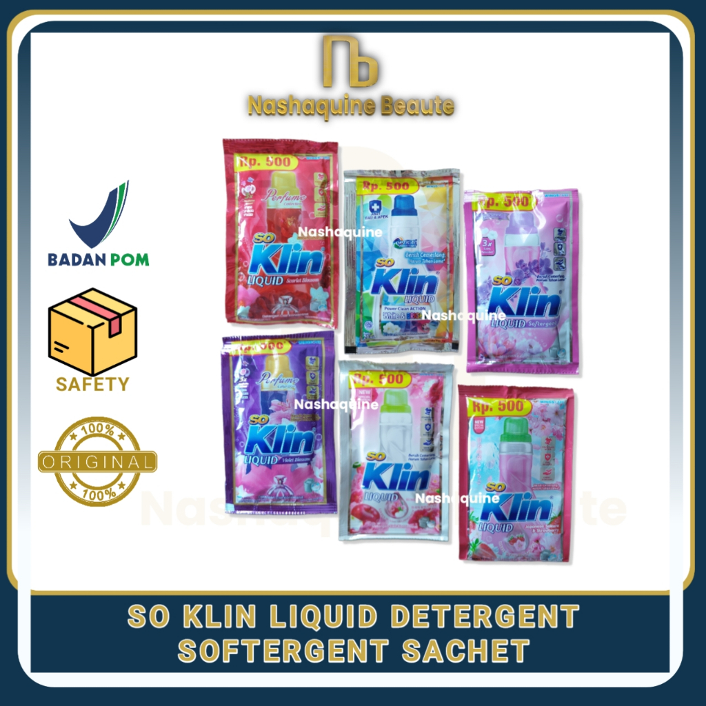 Jual So Klin Liquid Detergent Softergent Sachet 20ml - Sabun Cair ...