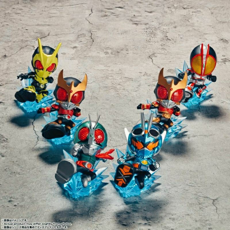 Jual [Set of 6] Kamen Rider ARTlized Lets Go!! Rider Kick (9cm ...