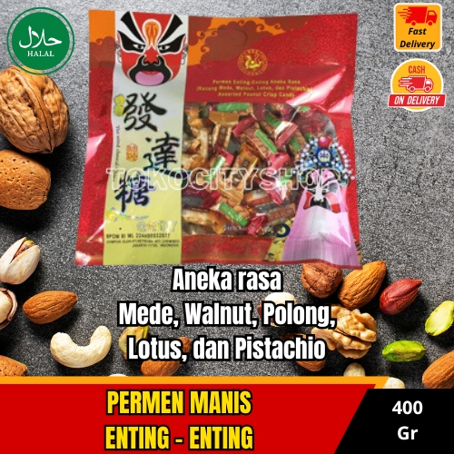 Jual Permen Ting Ting / Permen Kacang Aneka Rasa 400 Gr / Halal ...