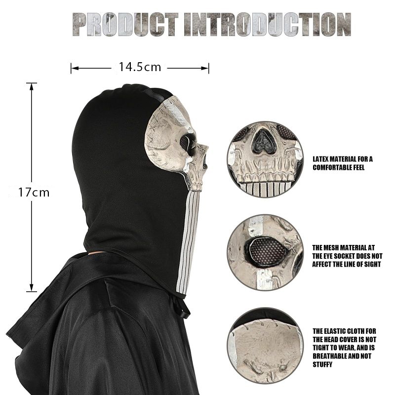 Jual Topeng Callofduty Call Of Duty Masker Ghost Simon Riley Full Face ...
