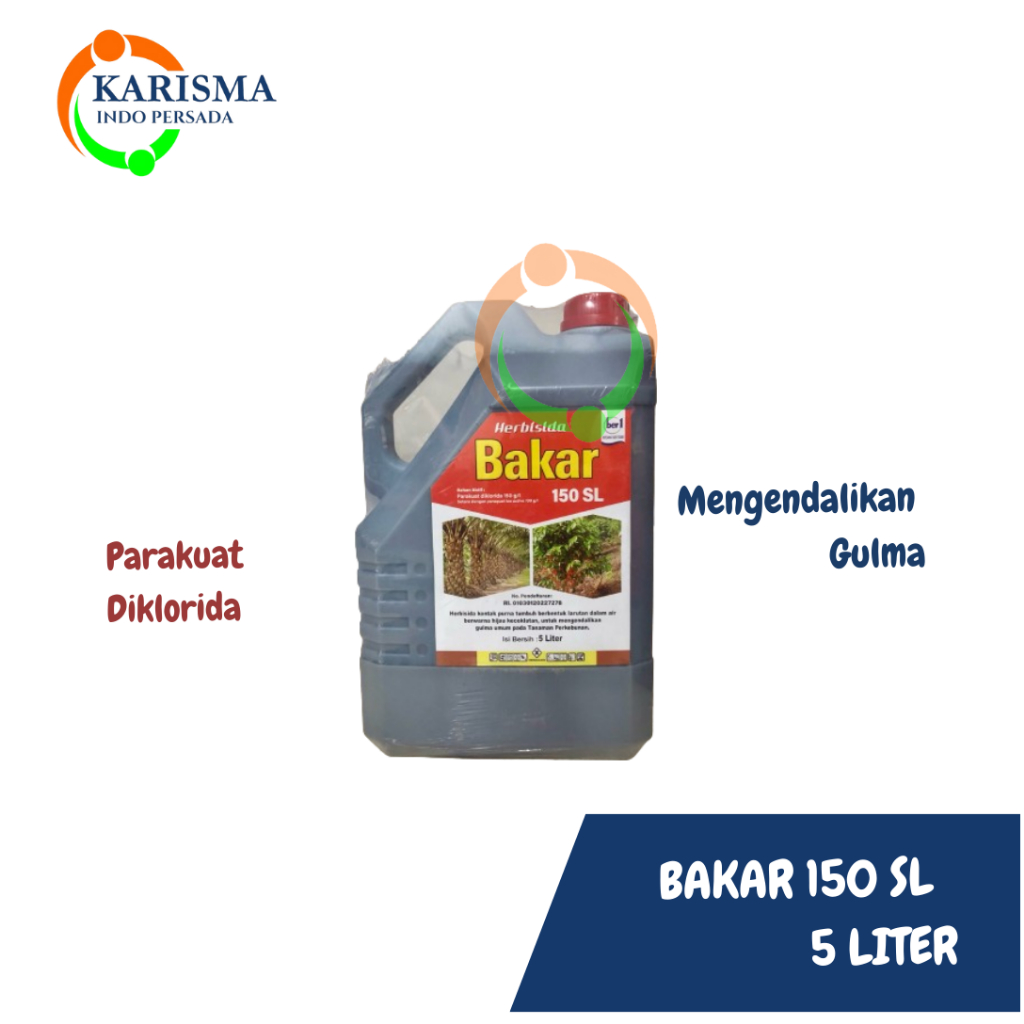Jual BAKAR 150 SL Obat Rumput Basmi Rumput Liar dan Ilalang - 5 LITER ...