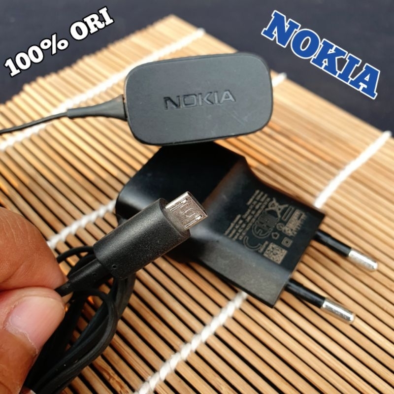 Charger Nokia 550mA 105 106 110 130 150 210 216 220 222 230 Original  Copotan Bawaan 100% Ori