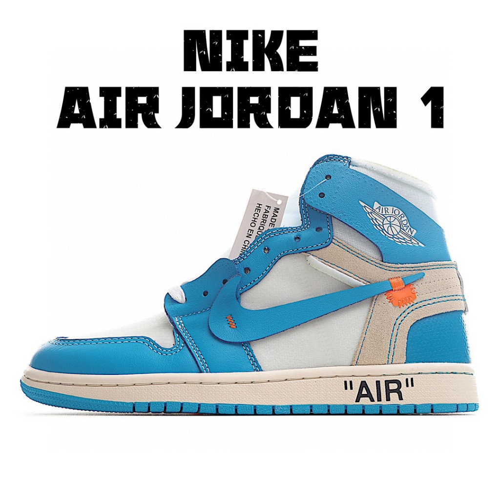 OFF WHITE x Nike Air Jordan OW AJ1 OW Fashion Sneaker AA3834 101 Size 36 47.5