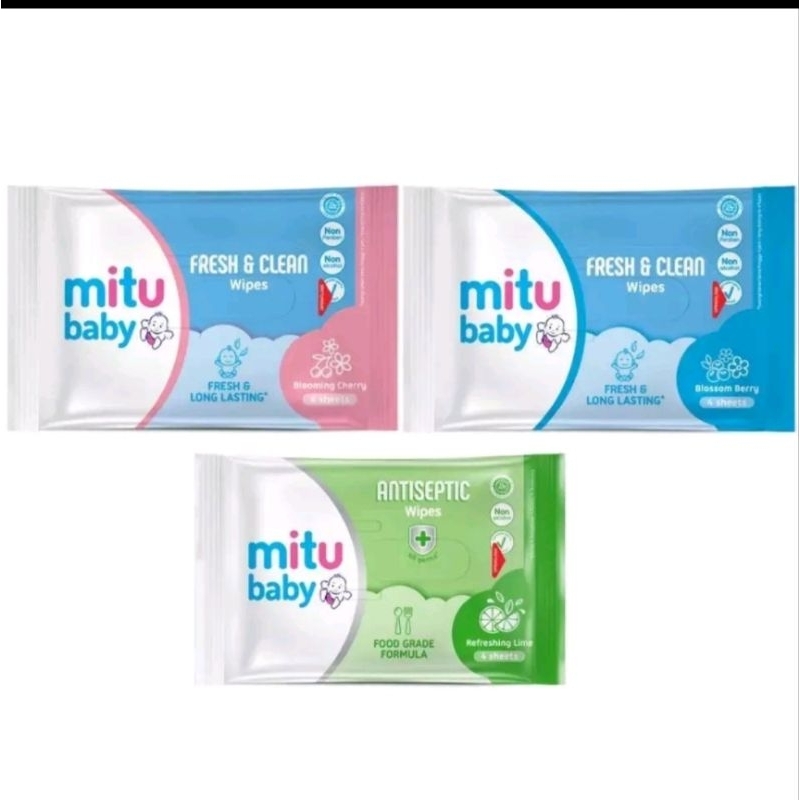 Jual Mitu Tisu Basah Antiseptic mini(4lembar) | Shopee Indonesia