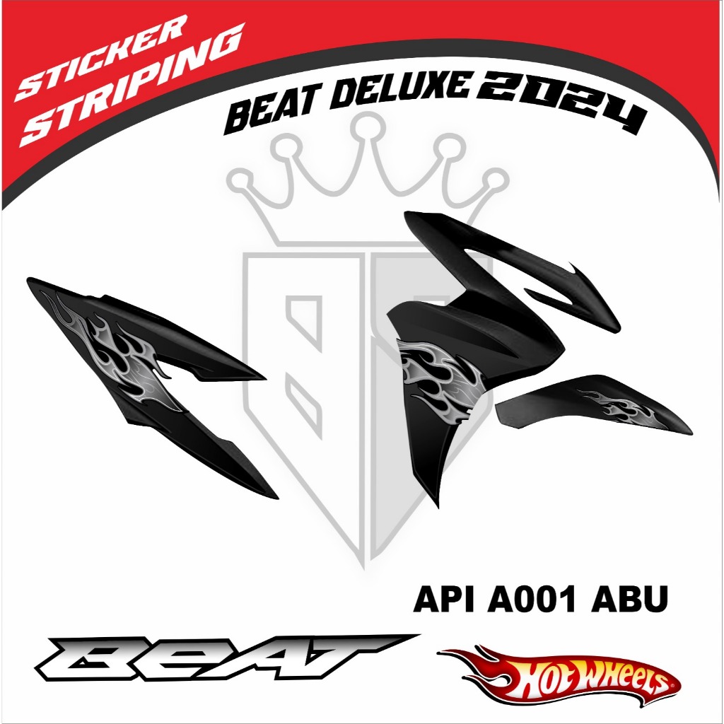 Jual STIKER STRIPING BEAT DELUXE 2024 MOTIF API A001 KEREN STRIPING ...