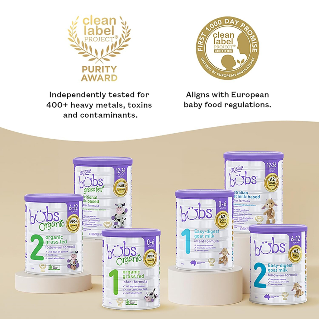 bubs Easy-digest goat milk 800g 3缶（送料無料】Bubs（バブズ