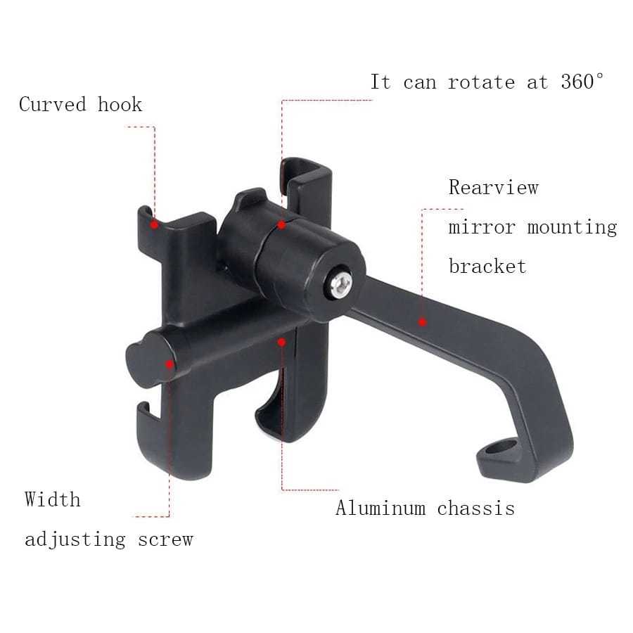 HA Holder Motor Full Besi Metal Body C2 foto 3