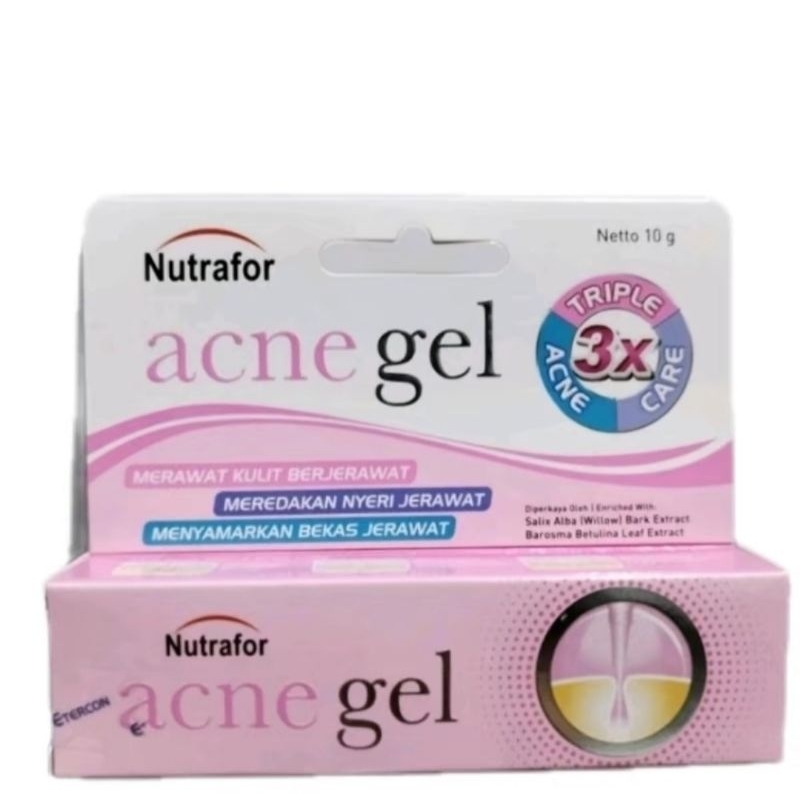 Jual Nutrafor acne gel 10gr ORIGINAL | Shopee Indonesia