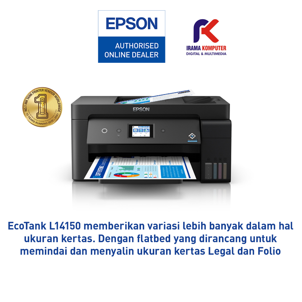 Jual Printer Epson L14150 Bisa Print A3+ Scan Copy F4 Legal Shopee