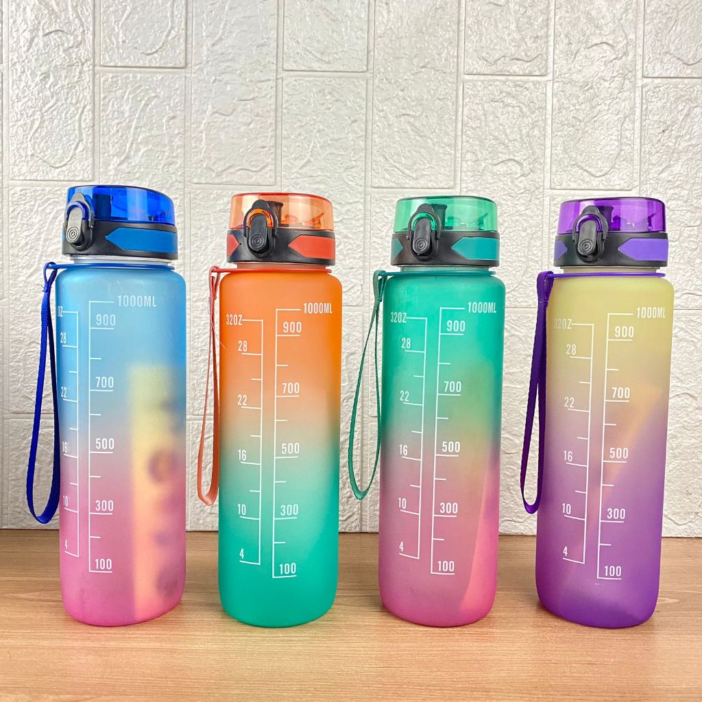 Jual Botol Minum Gradasi Viral Motivasi Tumbler 1 liter | Shopee Indonesia