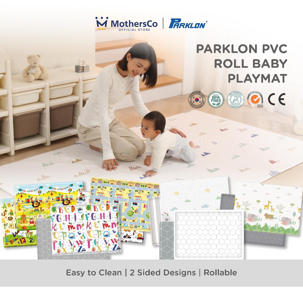 Jual Parklon PVC Roll Playmat 130x190/140x230 cm Double Side Matras