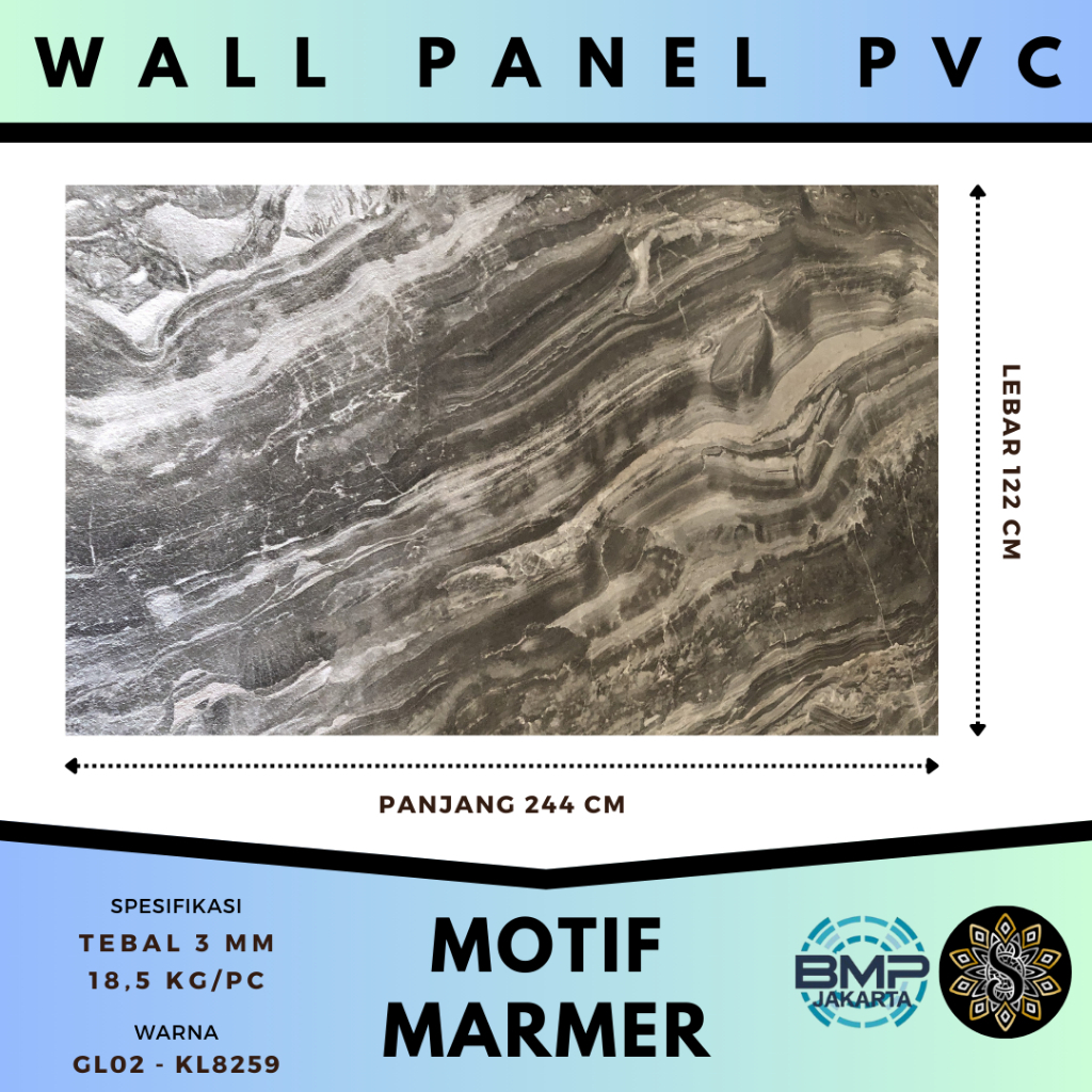 Wall Panel Pvc Motif Marmer