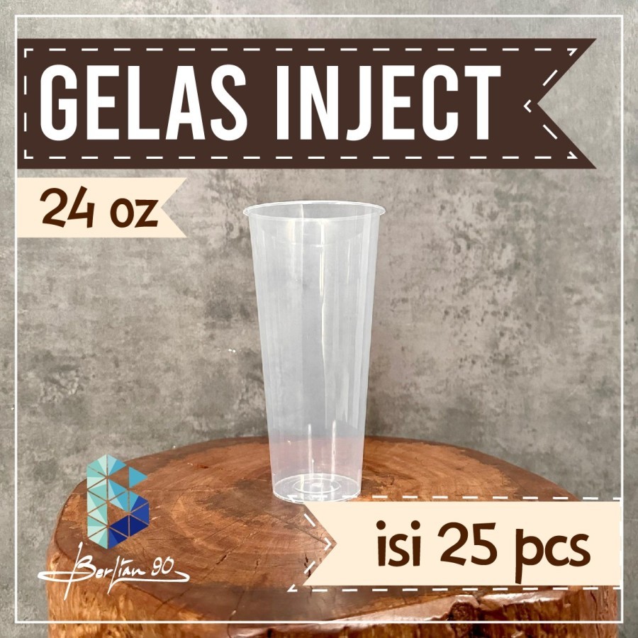Jual Cup Injection 24oz / Gelas Plastik Tebal | Shopee Indonesia