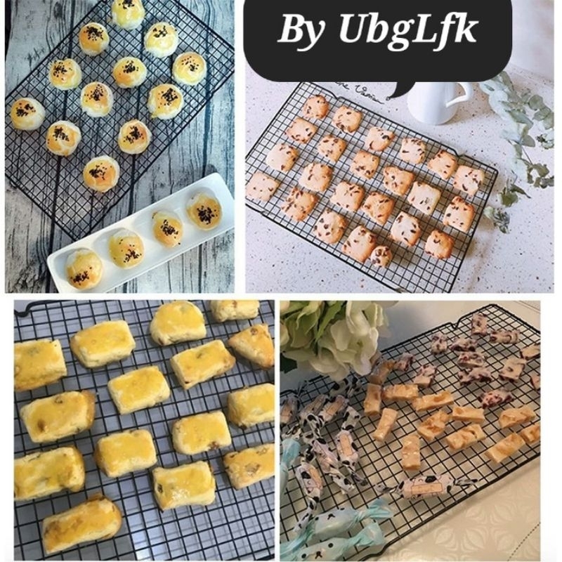 Jual IMPORT TRAY 41X25 Rak Cooling Pendingin Kue Roti Karbon Hitam CAKE ...