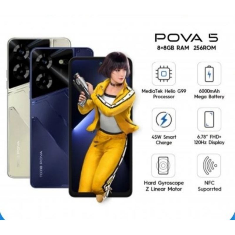 Jual BATRE BATERAI ALTERNATIF TECNO POVA 5 BL-58ET BATRAI POVA5 BL58ET ...