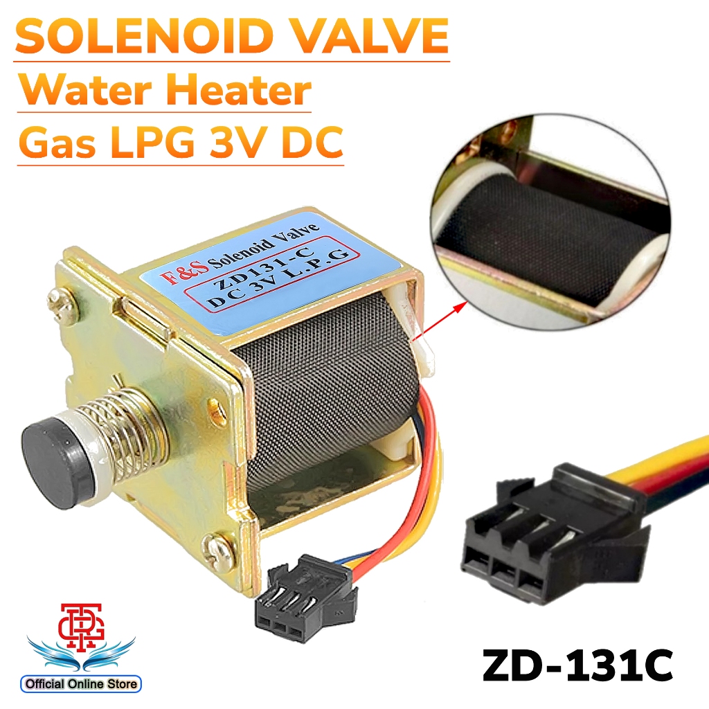 Elettrovalvola a tre fili 3V QH.ZD131-A per scaldabagno a gas