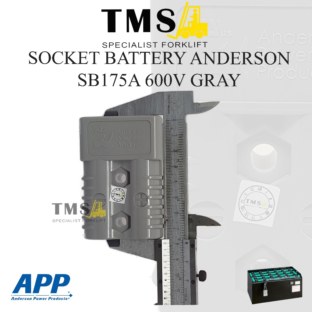 Jual Socket Battery Anderson REMA SB175A for Forklift GREY | Shopee ...