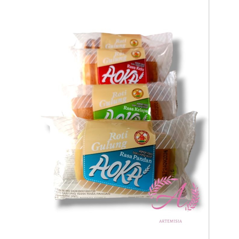 Jual AOKA Roti Gulung Rasa Keju / Coklat Satuan | Shopee Indonesia