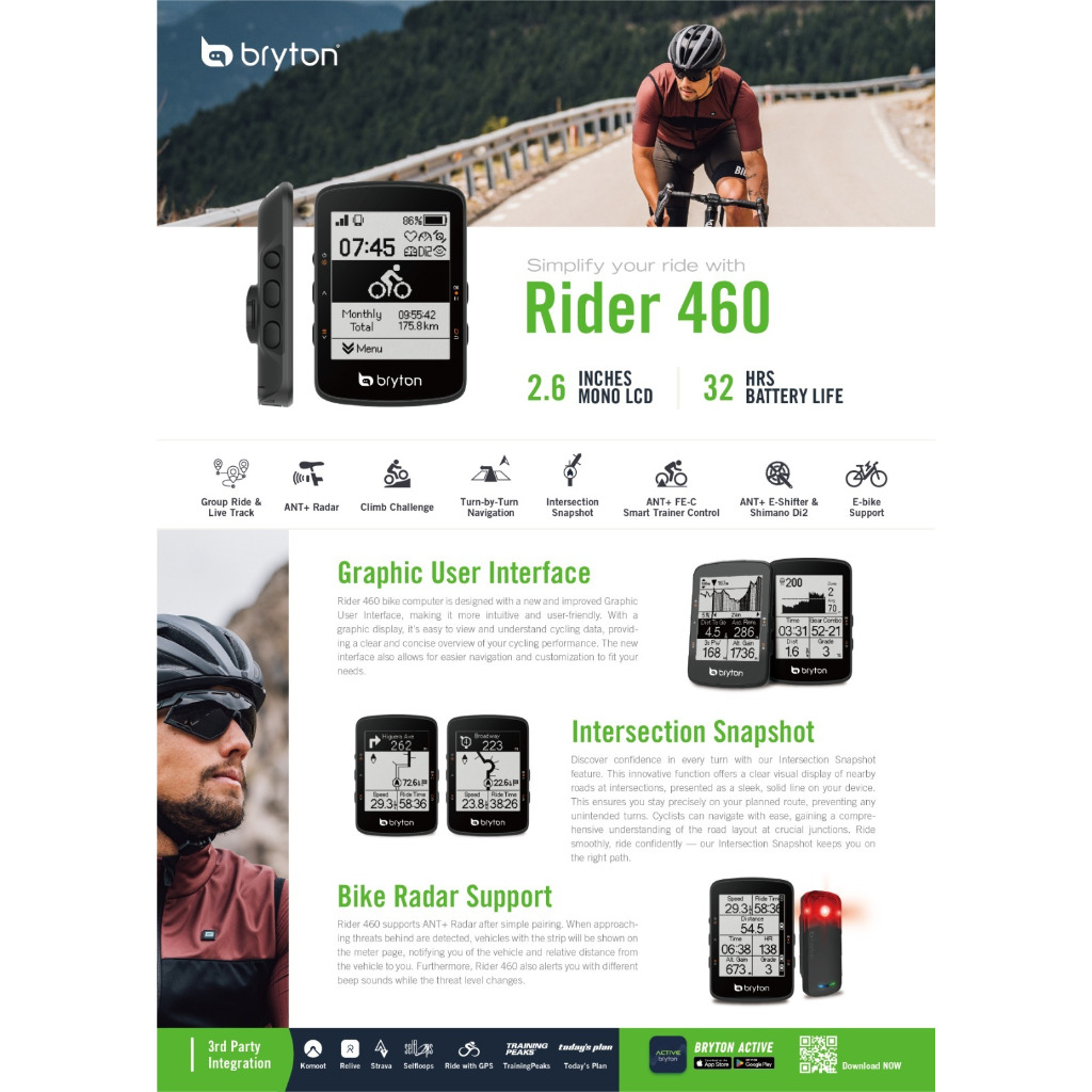Jual Speedometer - Cyclocomputer GPS Bryton Rider 460D 460 D dengan ...
