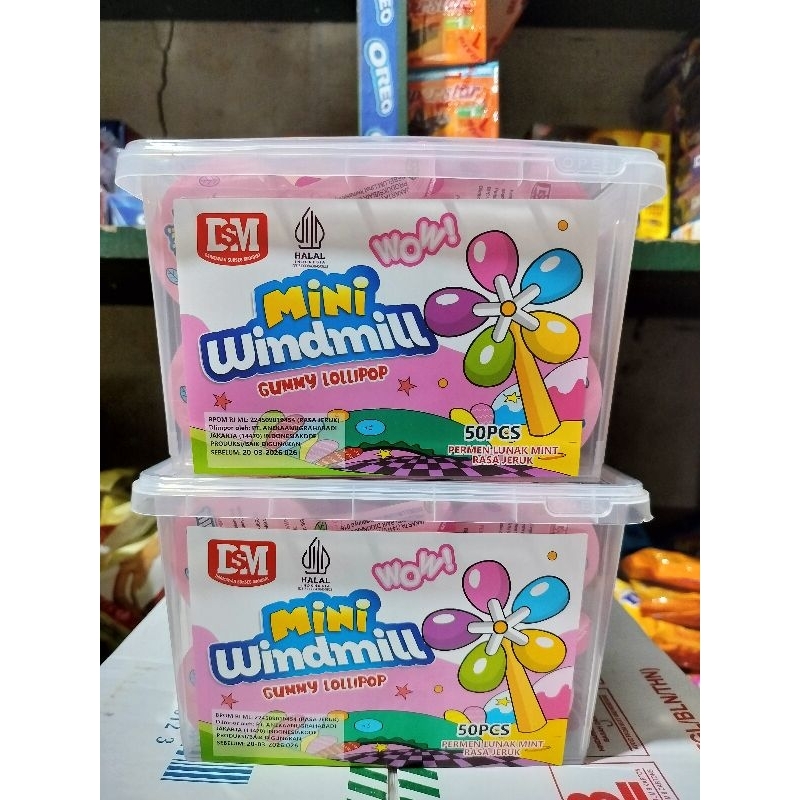 Jual Mini Windmill Gummy Lollipop Toples (Isi 50 Pcs) | Shopee Indonesia