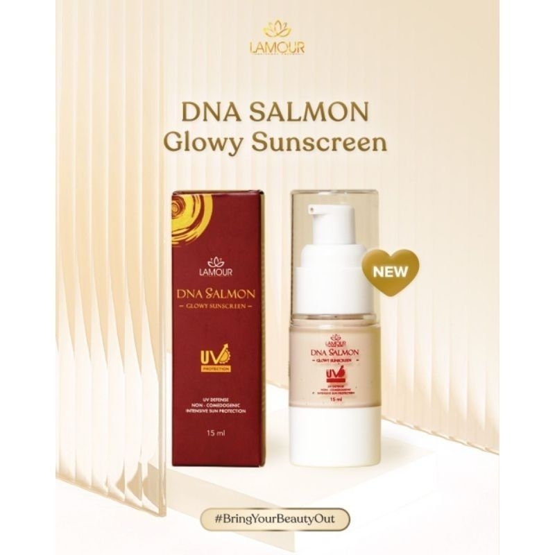 Jual DNA SALMON GLOWY SUNSCREEN SPF 50 BY LAMOUR | Shopee Indonesia