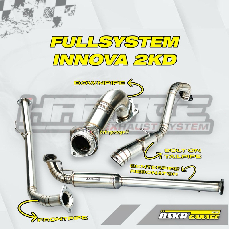 Jual FULLSYSTEM HARACE EXHAUST INNOVA / FORTUNER NON VNT 2KD | Shopee ...