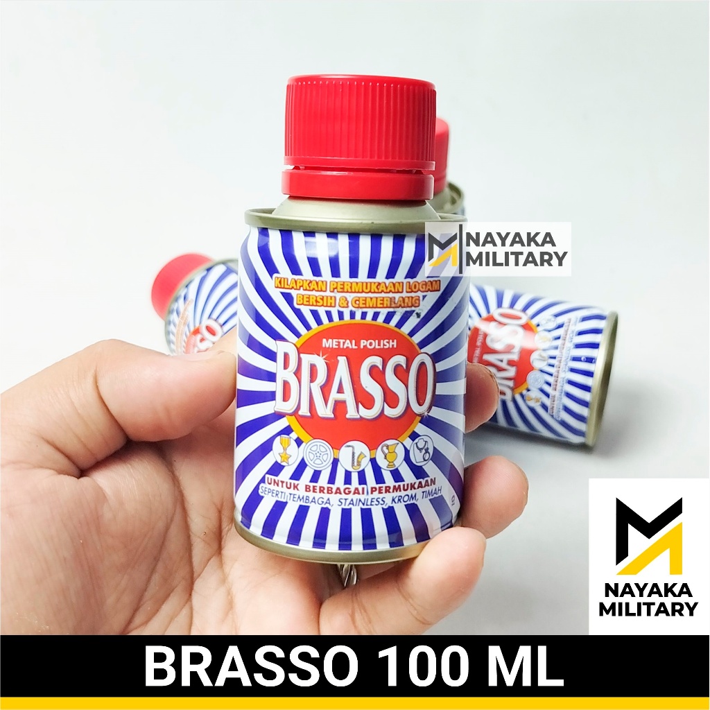 Jual Brasso 100 ml Metal Polish Pengkilap Emblem Atribut Brevet Lencana ...