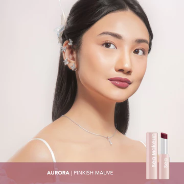 SPECIAL PRICE Sea Makeup Tinted Lip Balm – Melembapkan Cover Bibir Gelap Ringan Tahan 24 Jam