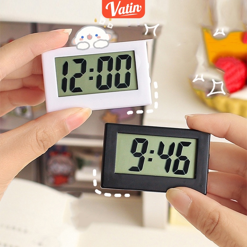 Jual Simple Mini Lcd Digital Table Dashboard Desk Electronic Clock For ...