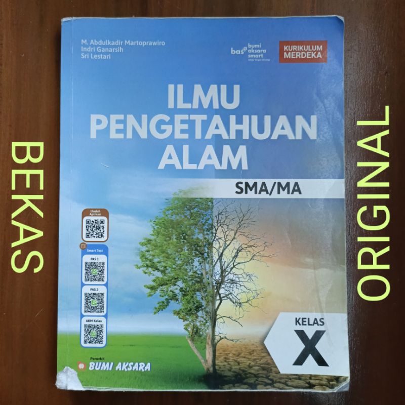 Jual Buku IPA Ilmu Pengetahuan Alam Kelas 10 X 1 I SMA MA Penerbit Bumi ...