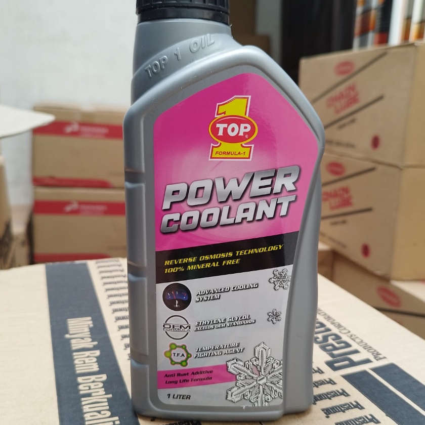Jual HJ6 Top1 Power Coolant 1 Liter Air Radiator Coolant Top 1 Merah ...