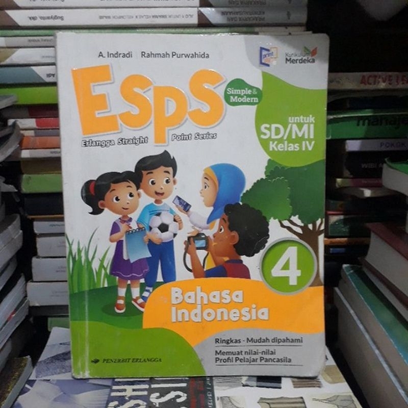 Jual Esps Bahasa Indonesia Kelas 4 Sdmi Erlangga Kurikulum Merdeka Shopee Indonesia 1389