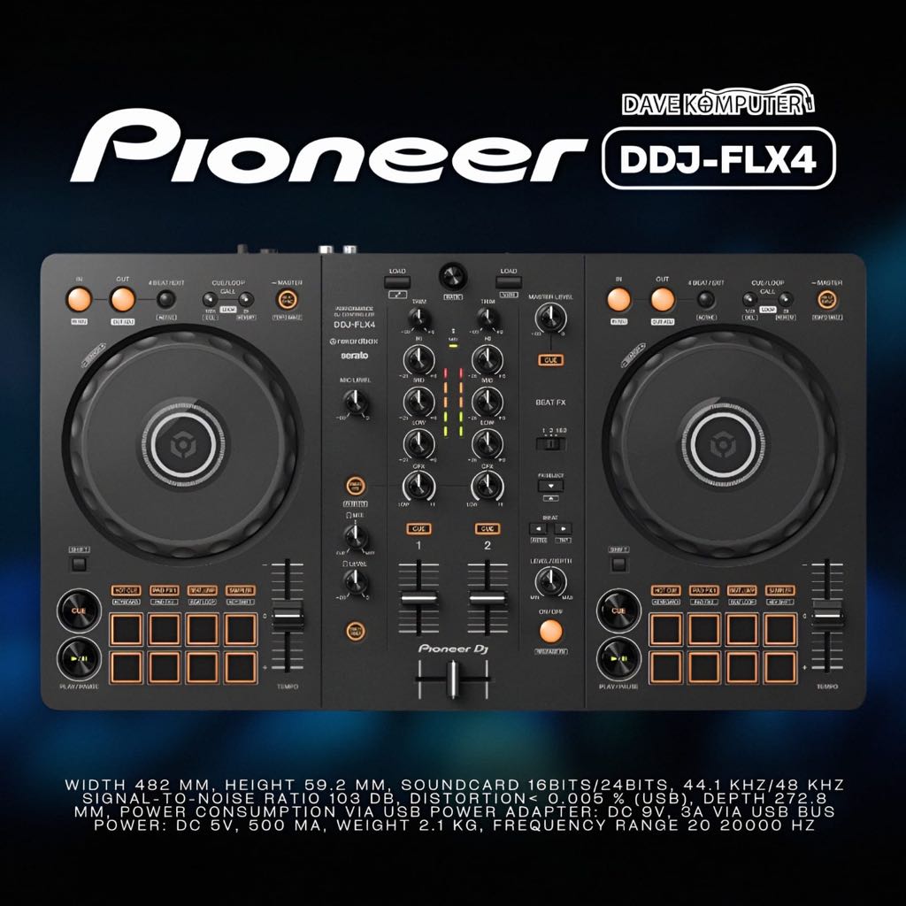 Jual Pioneer DDJ-FLX4 / DDJ FLX4 2-deck Rekordbox and Serato DJ ...