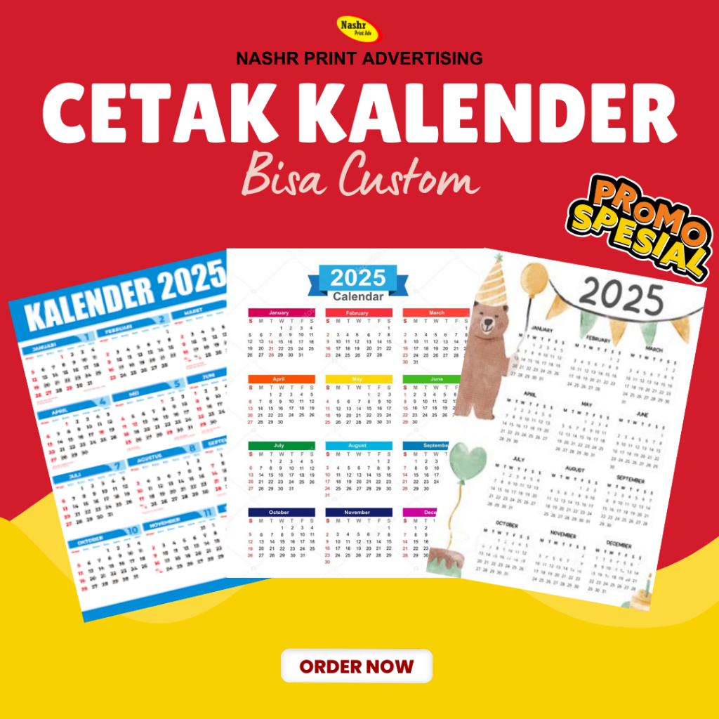 Jual KALENDER CUSTOM 2025 | KALENDER ANAK | KALENDER DINDING 2025